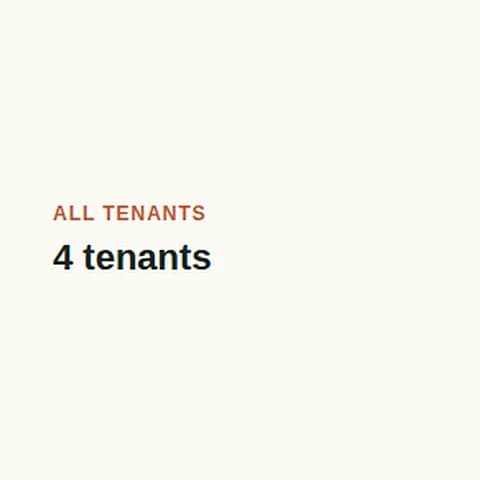 Rentdura: all tenants, 4 tenants